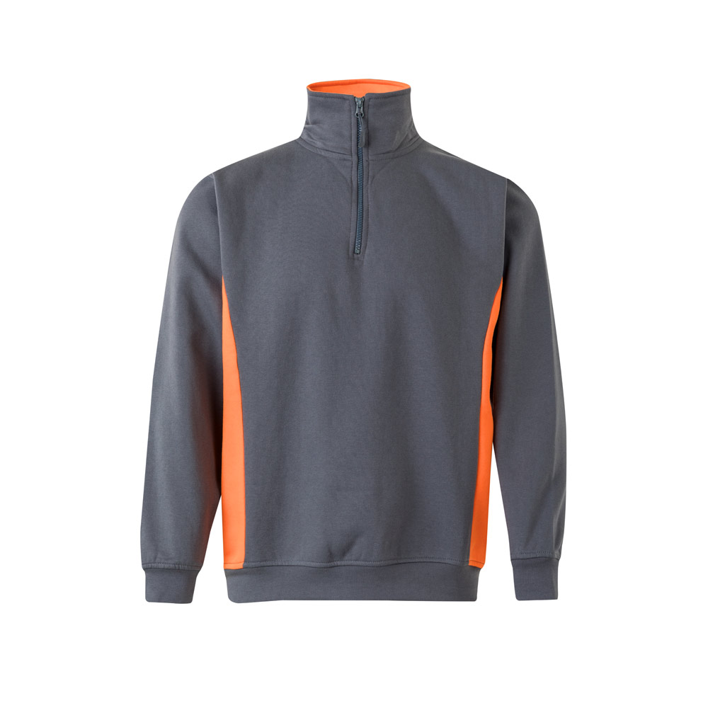 VL SVAROG. Two-tone terry sweatshirt (260g/m²), in polyester (65%) and cotton (35%)