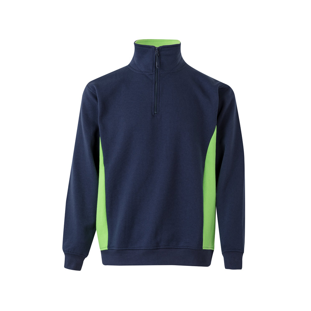 VL SVAROG. Two-tone terry sweatshirt (260g/m²), in polyester (65%) and cotton (35%)
