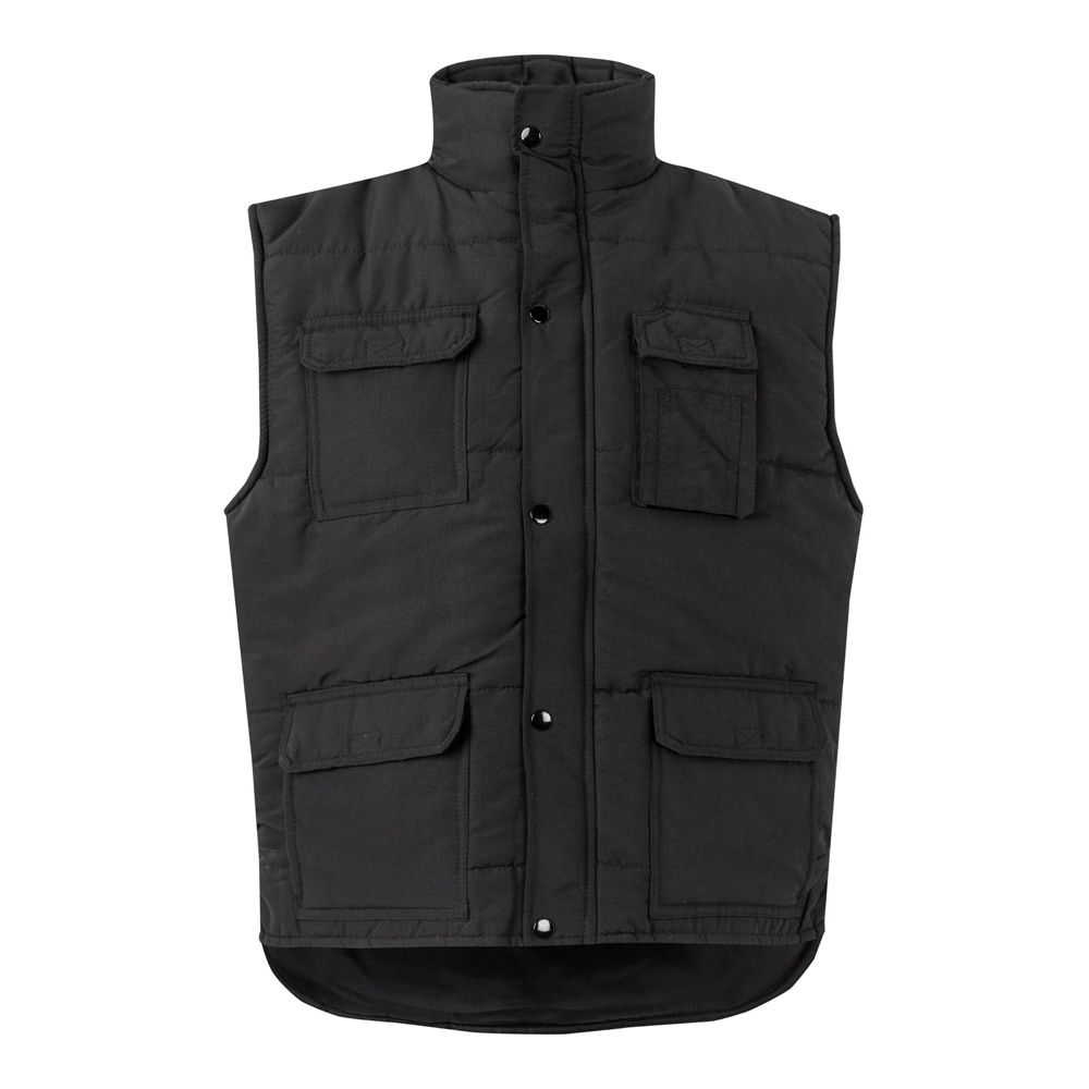 VL MEFITIS. Multi-pocket padded vest (220g/m²), in polyester (100%)