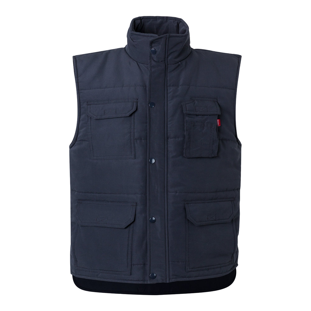 VL MEFITIS. Multi-pocket padded vest (220g/m²), in polyester (100%)