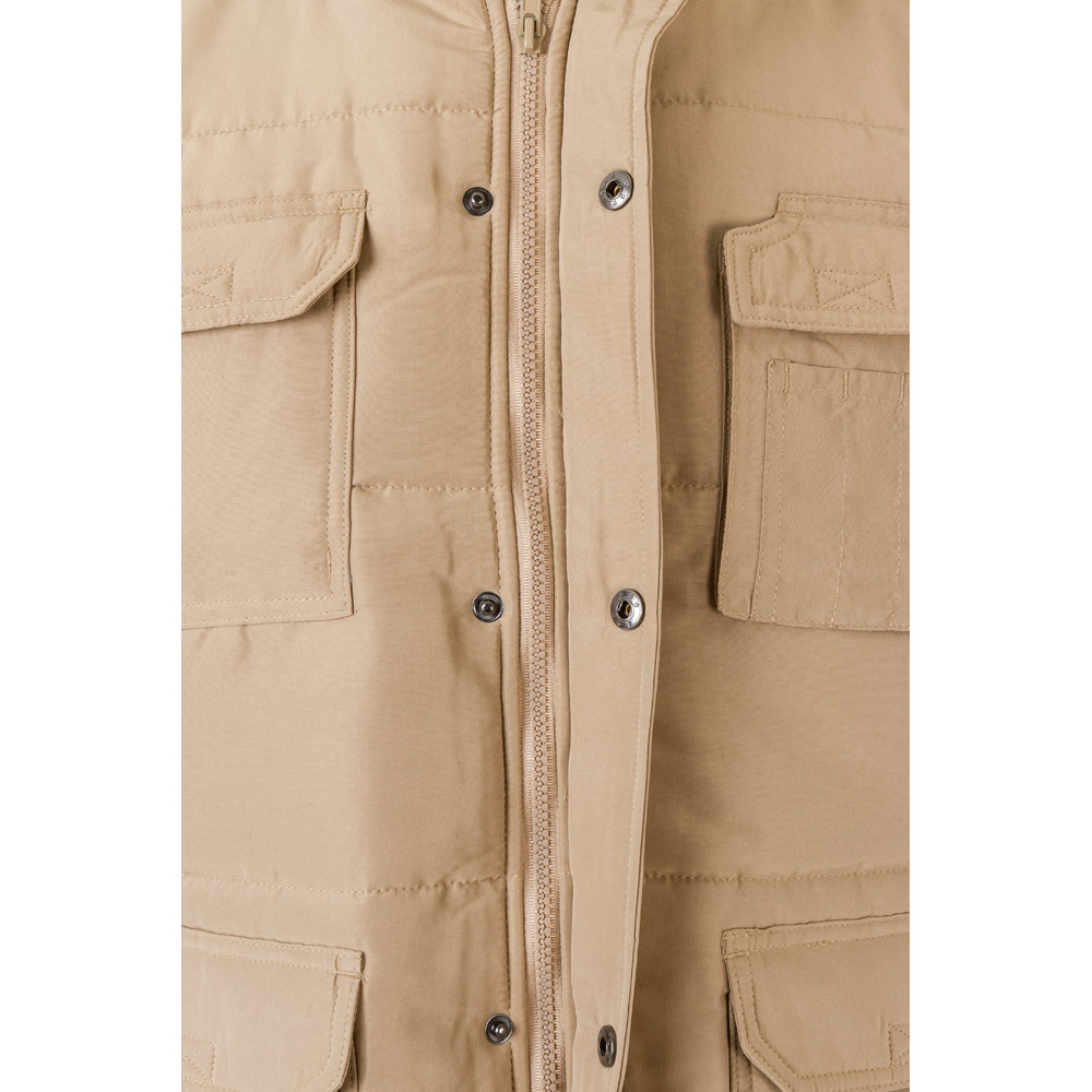 VL MEFITIS. Multi-pocket padded vest (220g/m²), in polyester (100%)