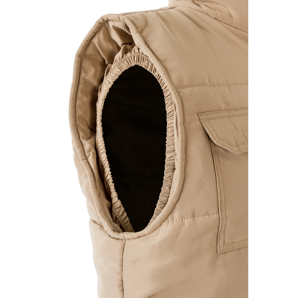 VL MEFITIS. Multi-pocket padded vest (220g/m²), in polyester (100%)