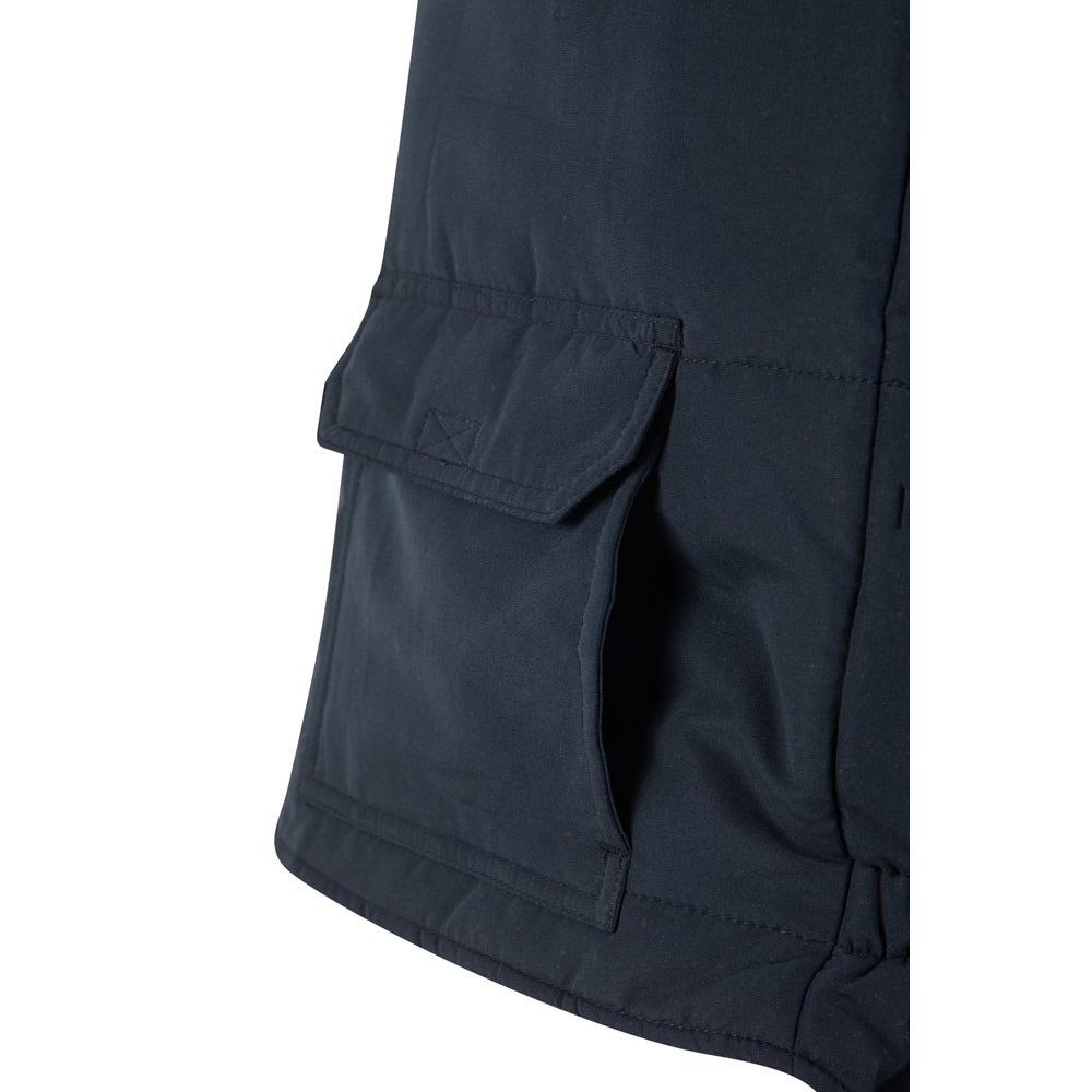 VL DIANA. Padded vest (220g/m²), reversible and multi-pocket, in polyester (100%), with zip fastening and reversible puller