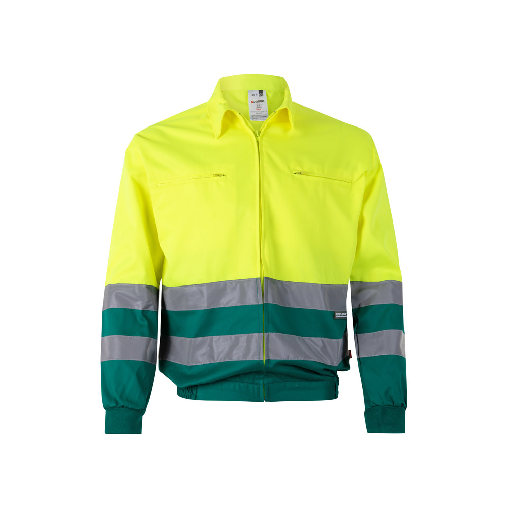 VL NEPTUNE. Two-tone twill jacket (210g/m²) in polyester (80%) and cotton (20%)