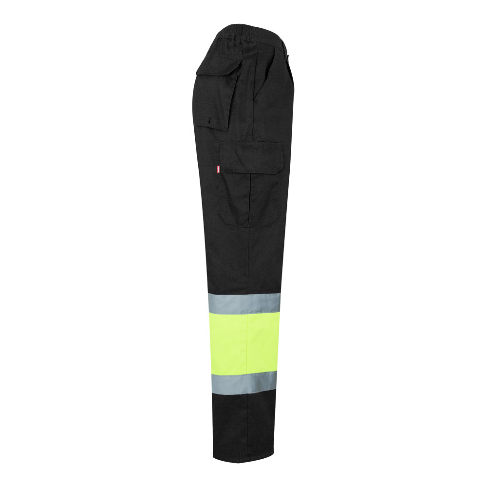 VL ATHENA. Two-tone twill trousers (210g/m²), lined, multi-pocket, in cotton (20%) and polyester (80%)