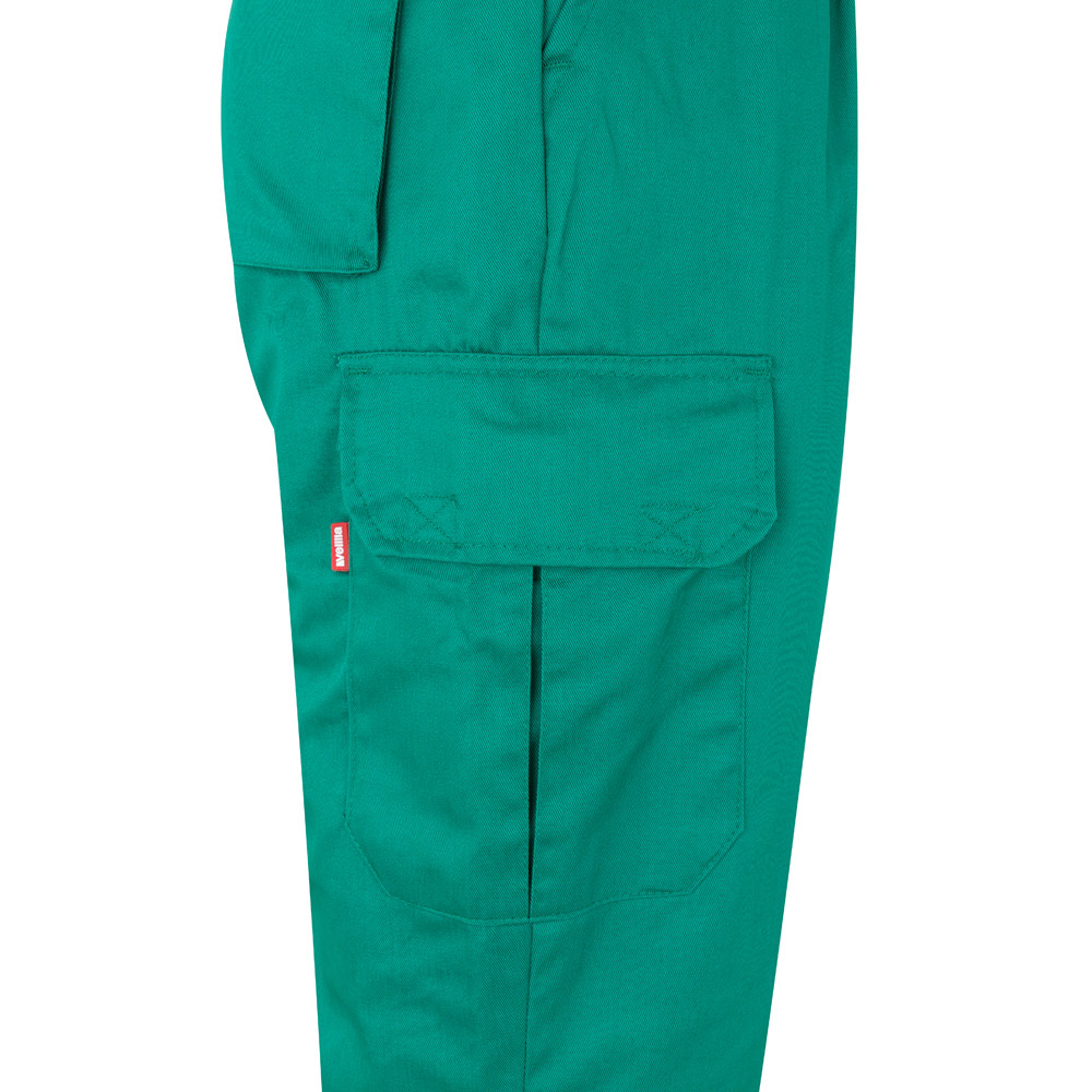 VL ATHENA. Two-tone twill trousers (210g/m²), lined, multi-pocket, in cotton (20%) and polyester (80%)