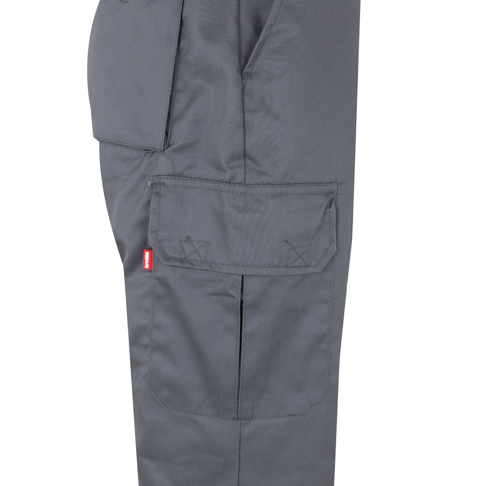 VL ATHENA. Two-tone twill trousers (210g/m²), lined, multi-pocket, in cotton (20%) and polyester (80%)