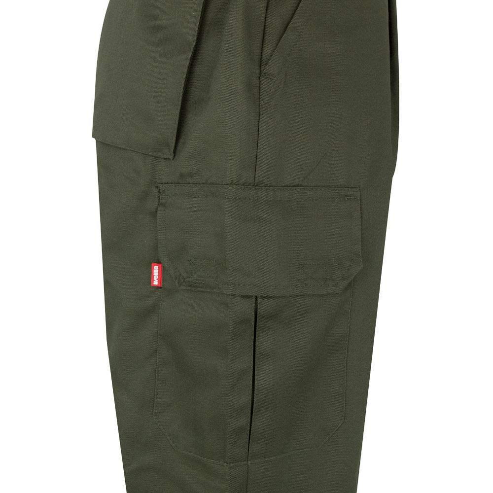 VL ATHENA. Two-tone twill trousers (210g/m²), lined, multi-pocket, in cotton (20%) and polyester (80%)