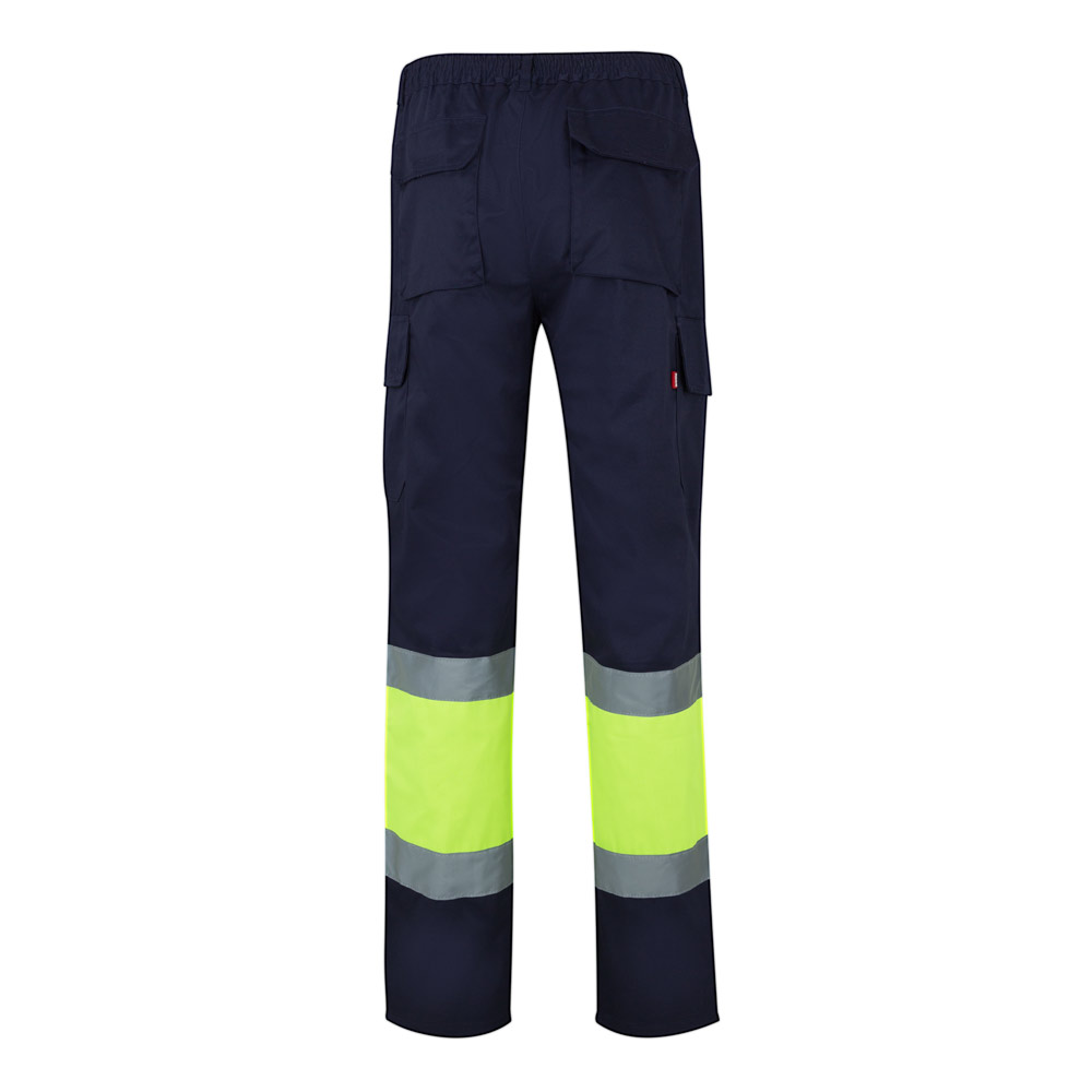 VL POSEIDON. Two-tone multi-pocket twill trousers (210g/m²), in cotton (20%) and polyester (80%)