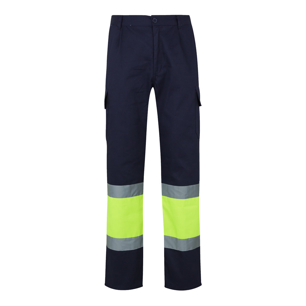 VL POSEIDON. Two-tone multi-pocket twill trousers (210g/m²), in cotton (20%) and polyester (80%)