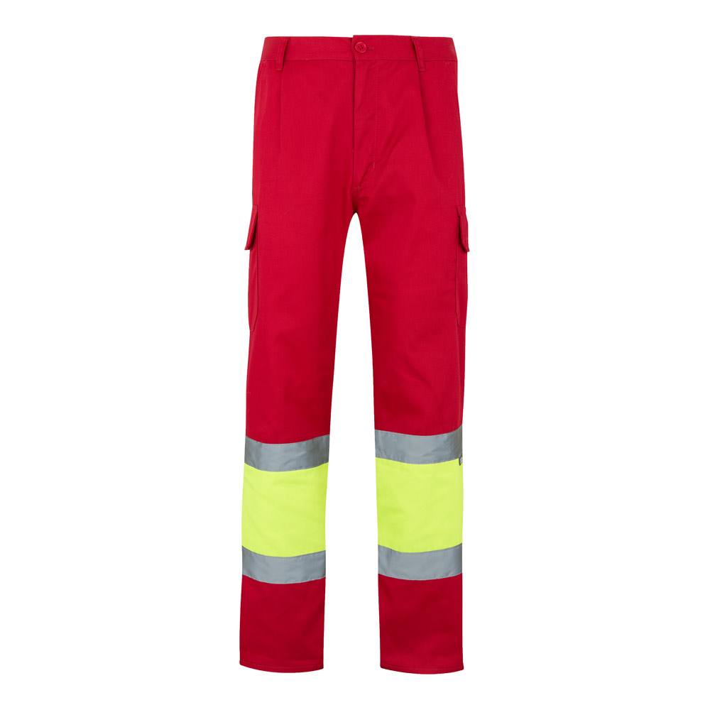 VL POSEIDON. Two-tone multi-pocket twill trousers (210g/m²), in cotton (20%) and polyester (80%)