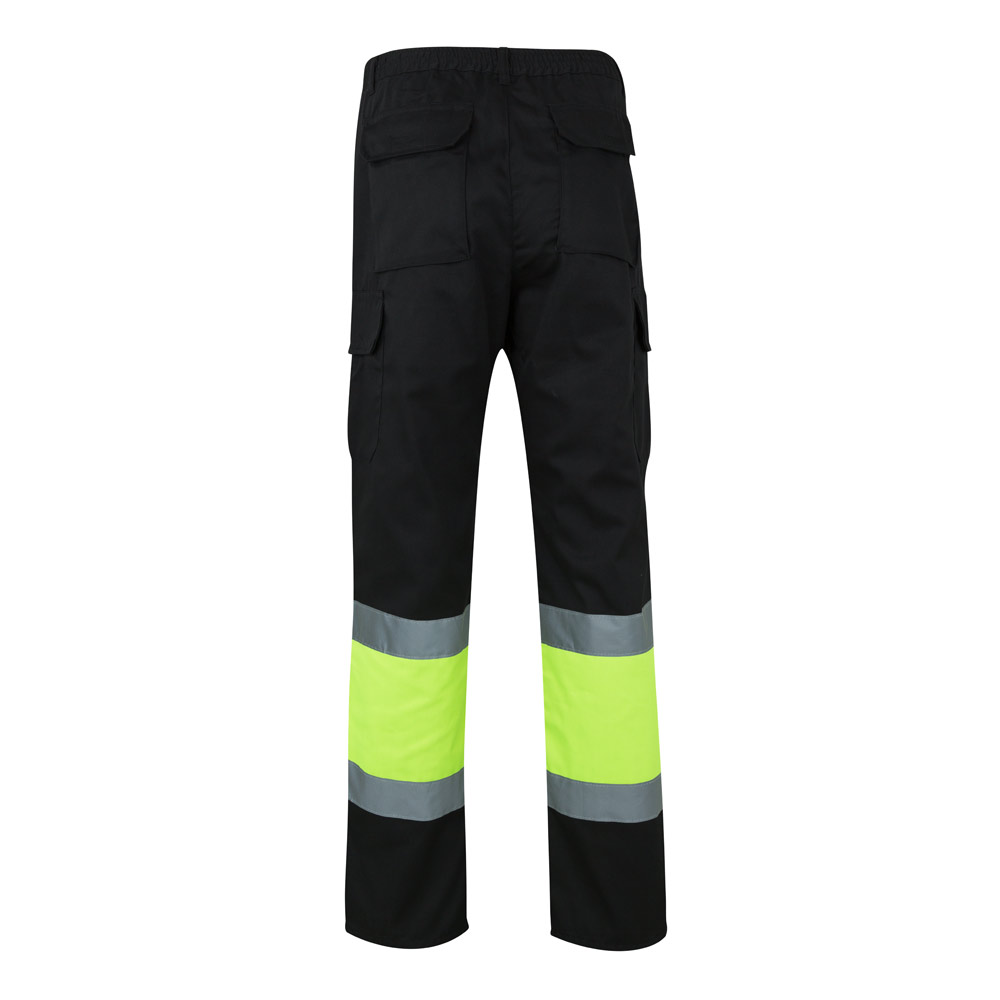 VL POSEIDON LARGE. Two-tone multi-pocket twill trousers (210g/m²), in cotton (20%) and polyester (80%)