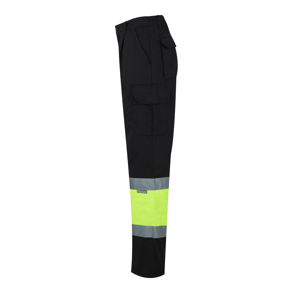 VL POSEIDON LARGE. Two-tone multi-pocket twill trousers (210g/m²), in cotton (20%) and polyester (80%)