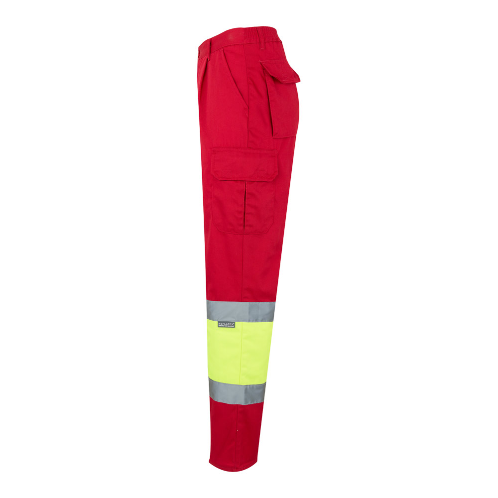 VL POSEIDON LARGE. Two-tone multi-pocket twill trousers (210g/m²), in cotton (20%) and polyester (80%)