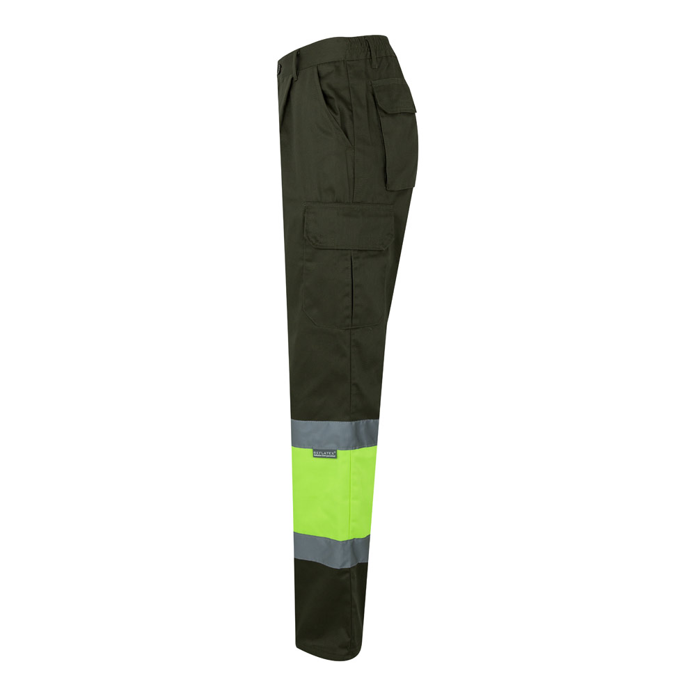 VL POSEIDON LARGE. Two-tone multi-pocket twill trousers (210g/m²), in cotton (20%) and polyester (80%)