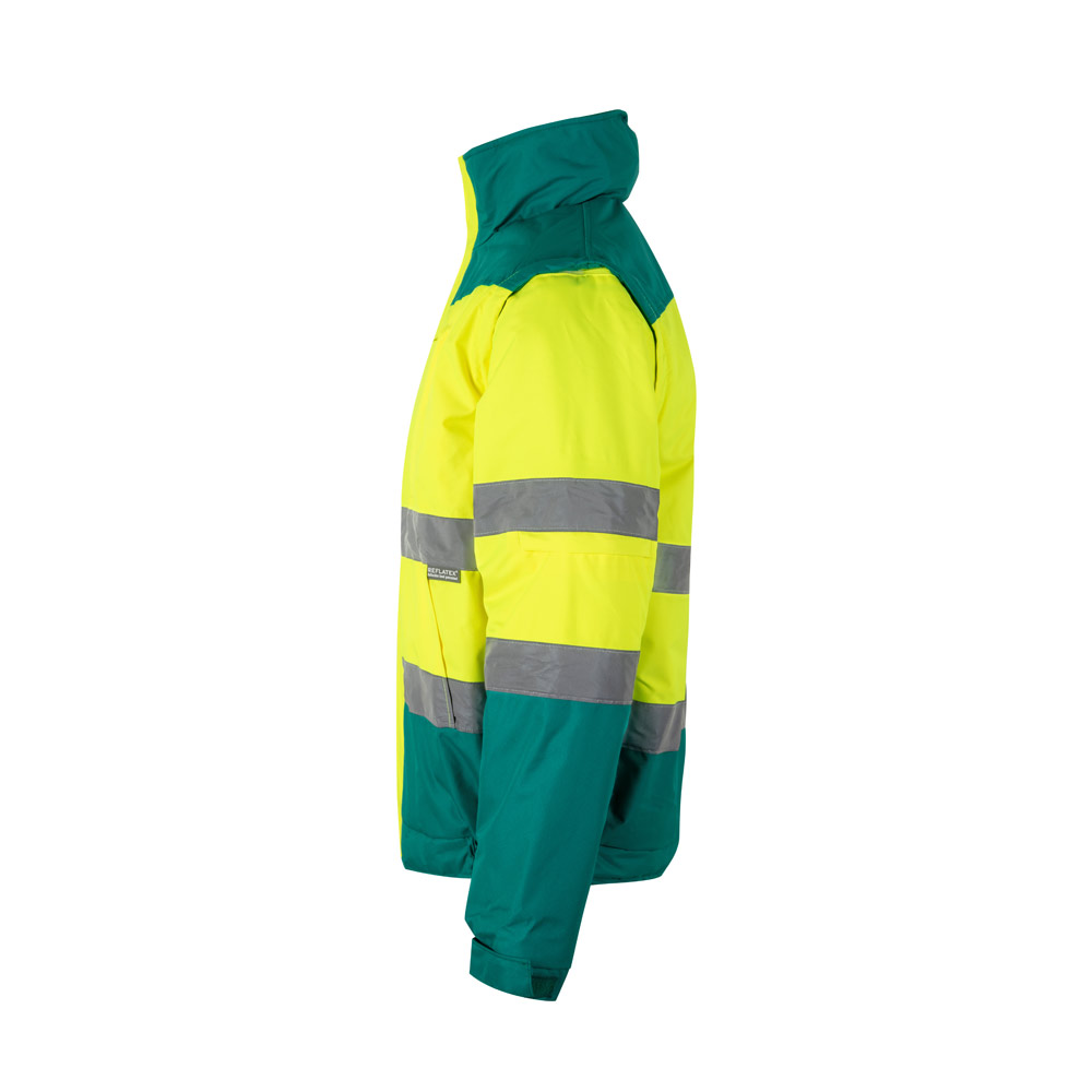 VL JUPITER. Two-tone padded jacket (180g/m²) in polyester (100%), with PU coating