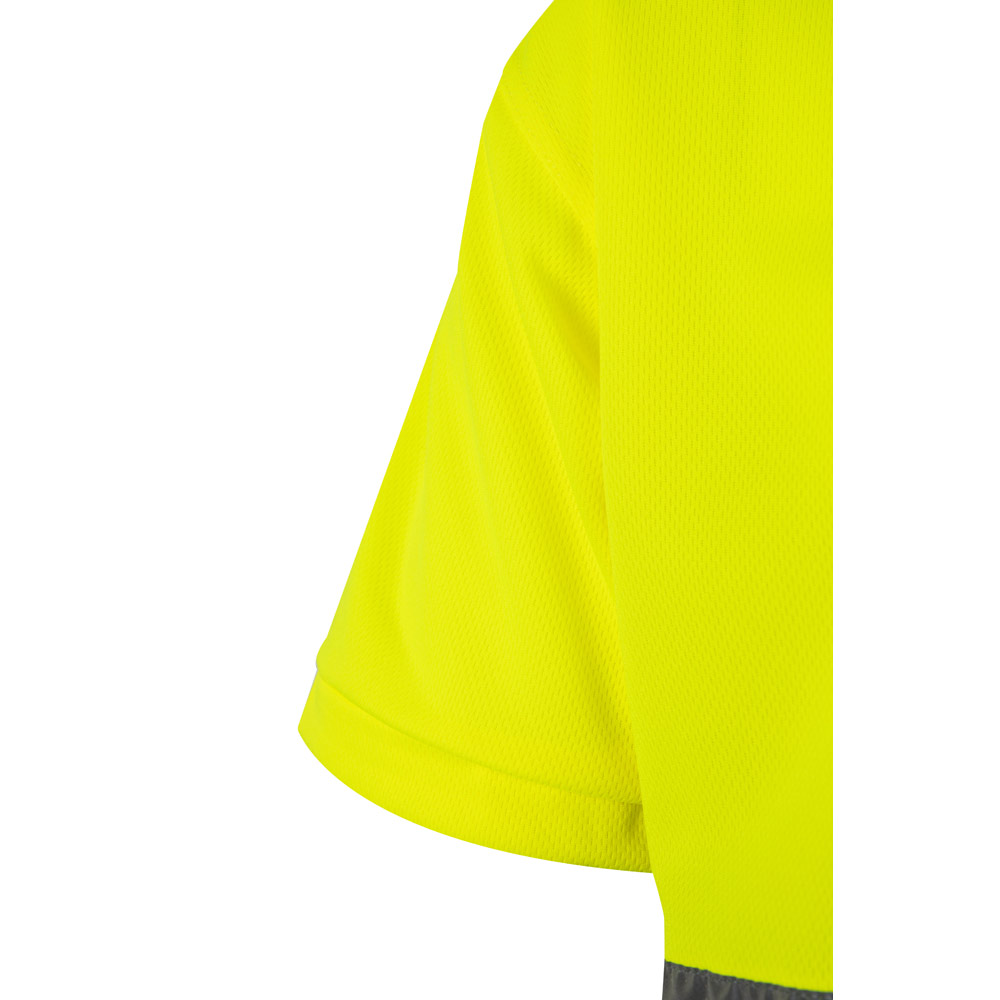 VL CUPID. Two-tone bird-eye polo shirt (160g/m²) with short sleeves, in polyester (100%)