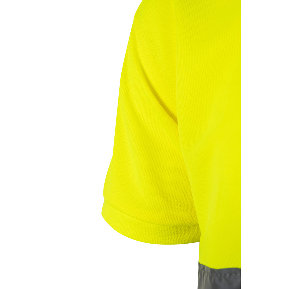 VL CUPID. Two-tone bird-eye polo shirt (160g/m²) with short sleeves, in polyester (100%)