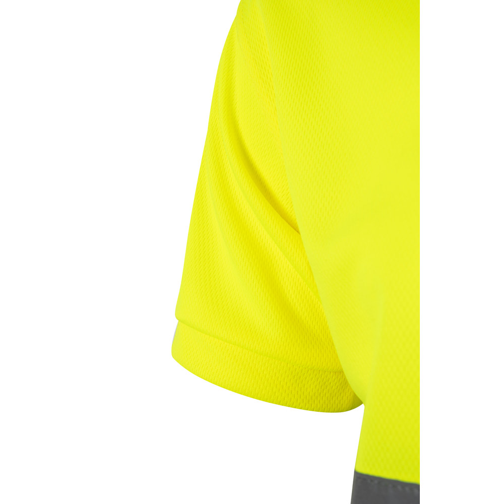 VL CUPID LARGE. Two-tone bird-eye polo shirt (160g/m²) with short sleeves, in polyester (100%)
