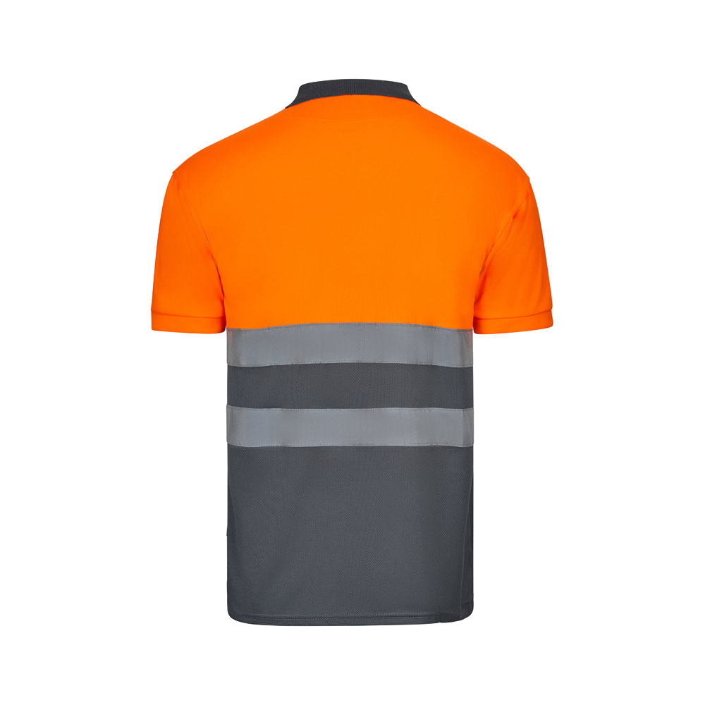 VL CUPID LARGE. Two-tone bird-eye polo shirt (160g/m²) with short sleeves, in polyester (100%)
