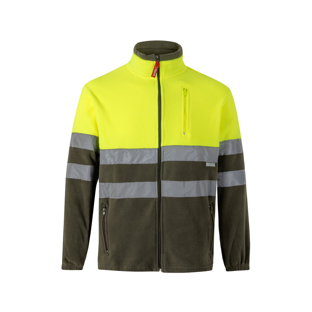 VL EROS. Two-tone fleece jacket (280g/m²), in polyester (100%)
