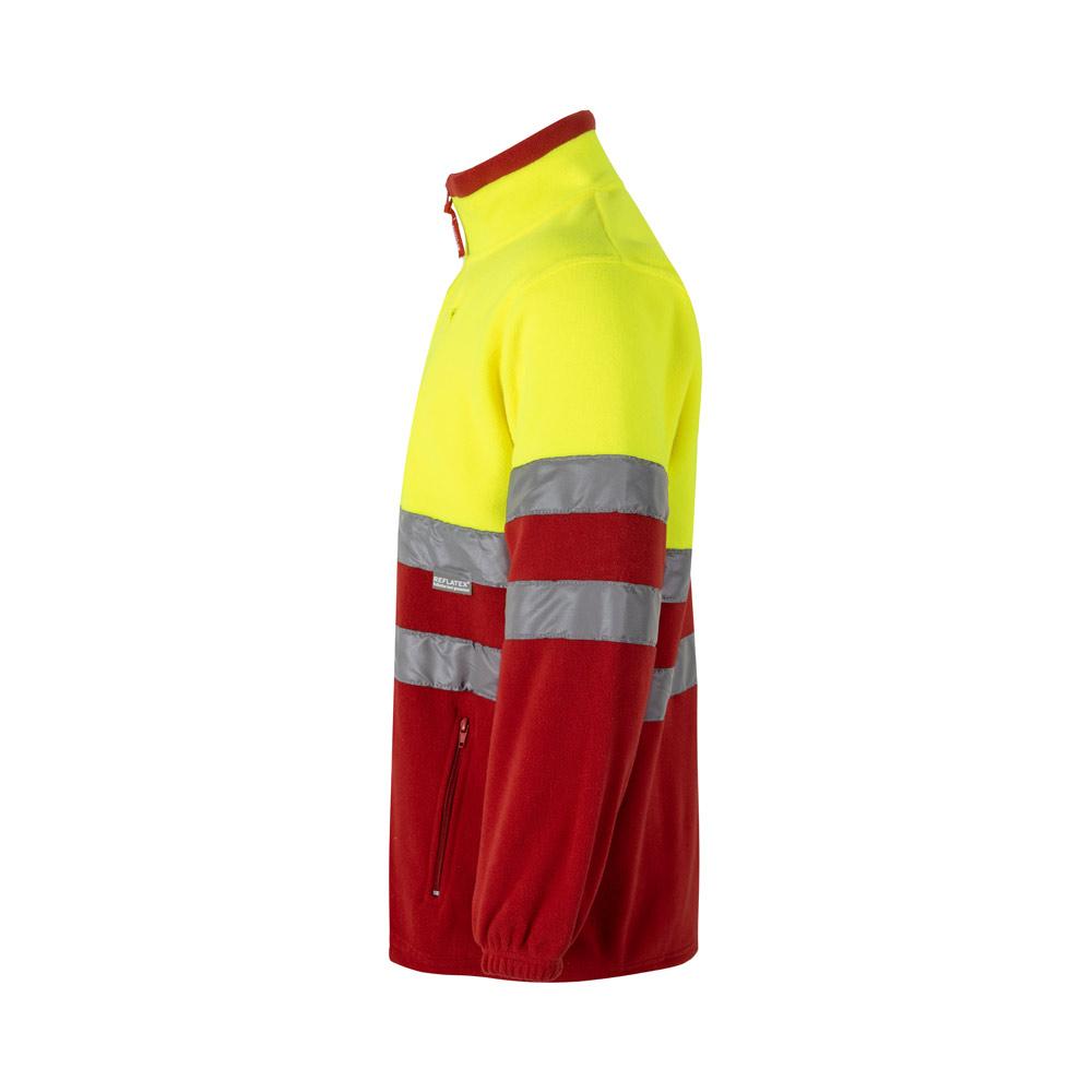 VL EROS LARGE. Two-tone fleece jacket (280g/m²), in polyester (100%)