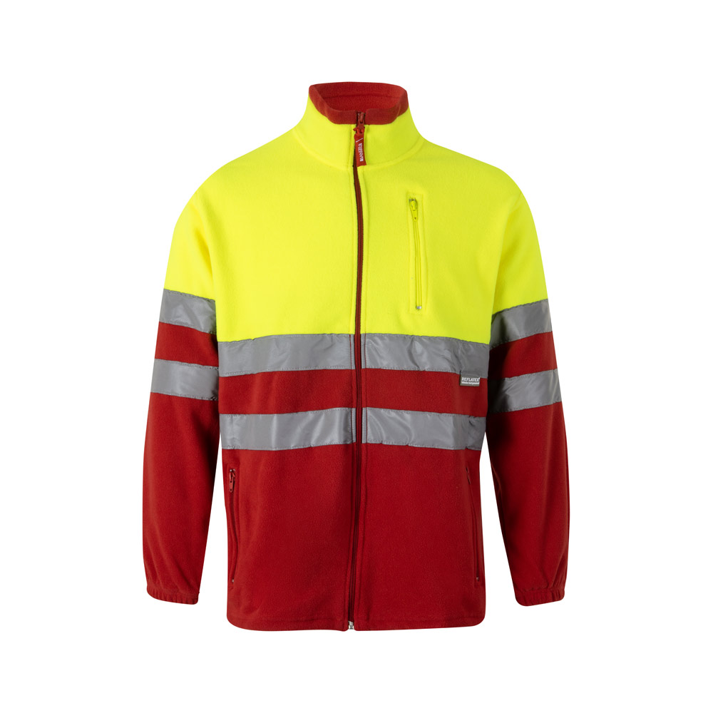 VL EROS LARGE. Two-tone fleece jacket (280g/m²), in polyester (100%)