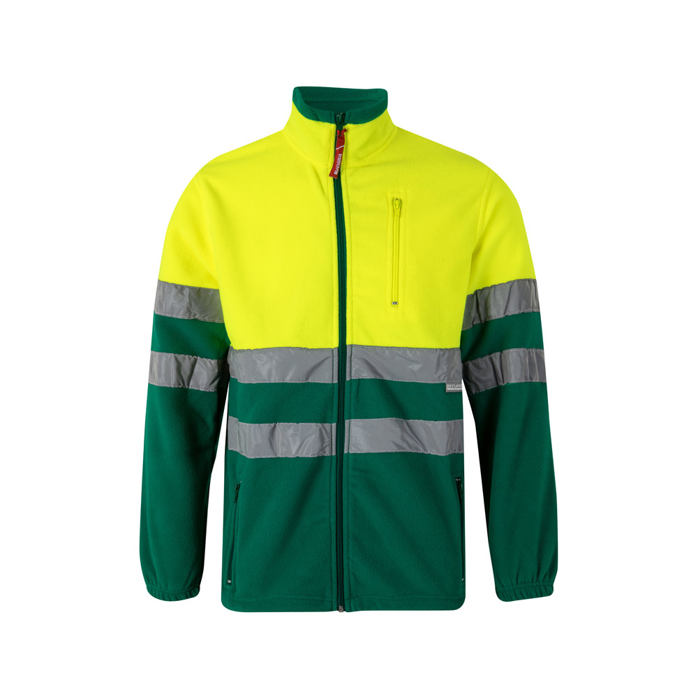 VL EROS LARGE. Two-tone fleece jacket (280g/m²), in polyester (100%)