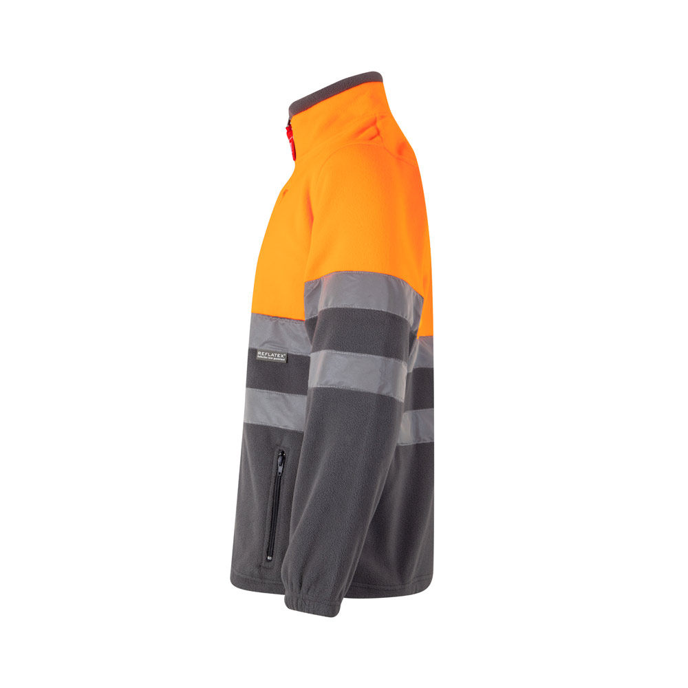 VL EROS LARGE. Two-tone fleece jacket (280g/m²), in polyester (100%)