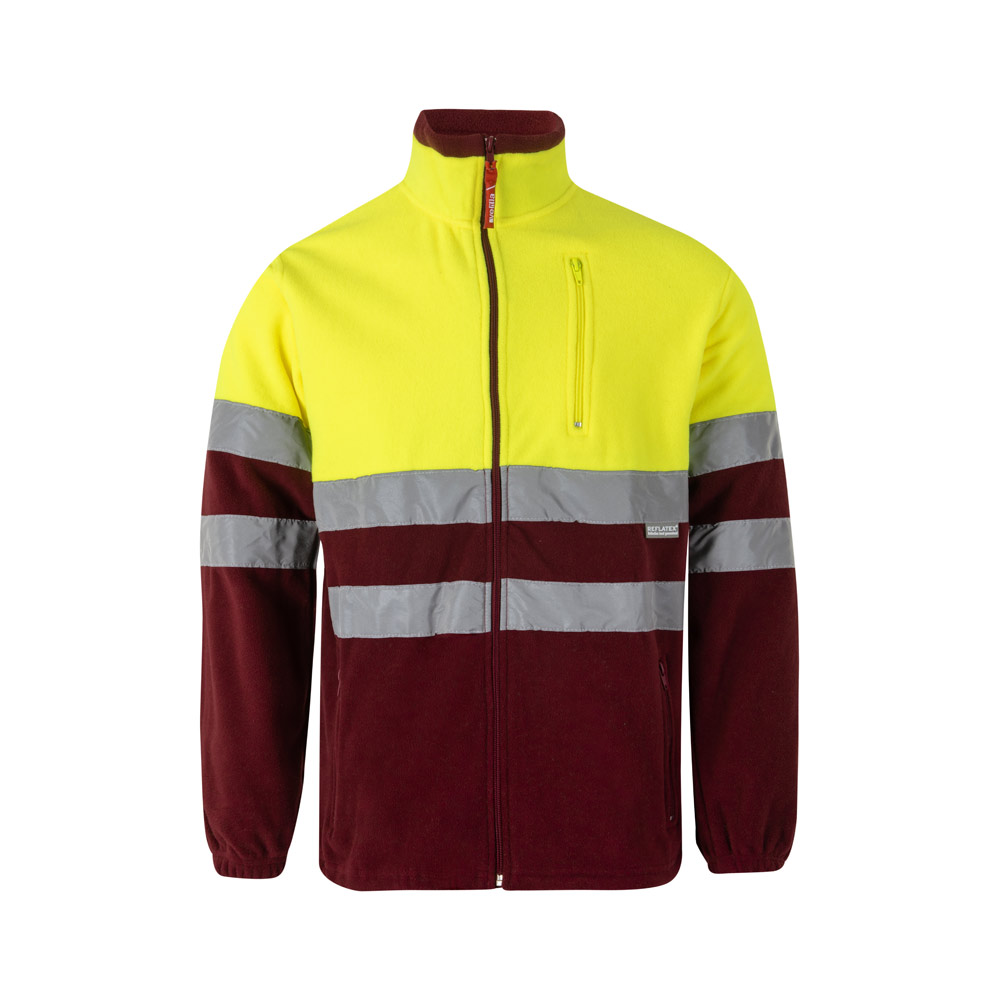 VL EROS LARGE. Two-tone fleece jacket (280g/m²), in polyester (100%)
