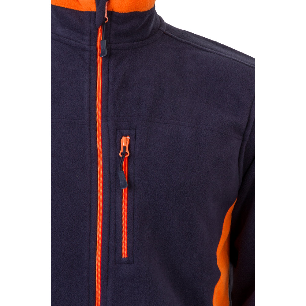 VL GERAS. Two-tone fleece jacket (220g/m²) in polyester (100%)