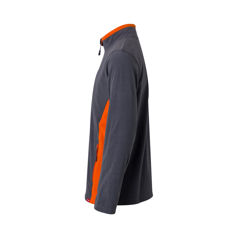 VL GERAS. Two-tone fleece jacket (220g/m²) in polyester (100%)