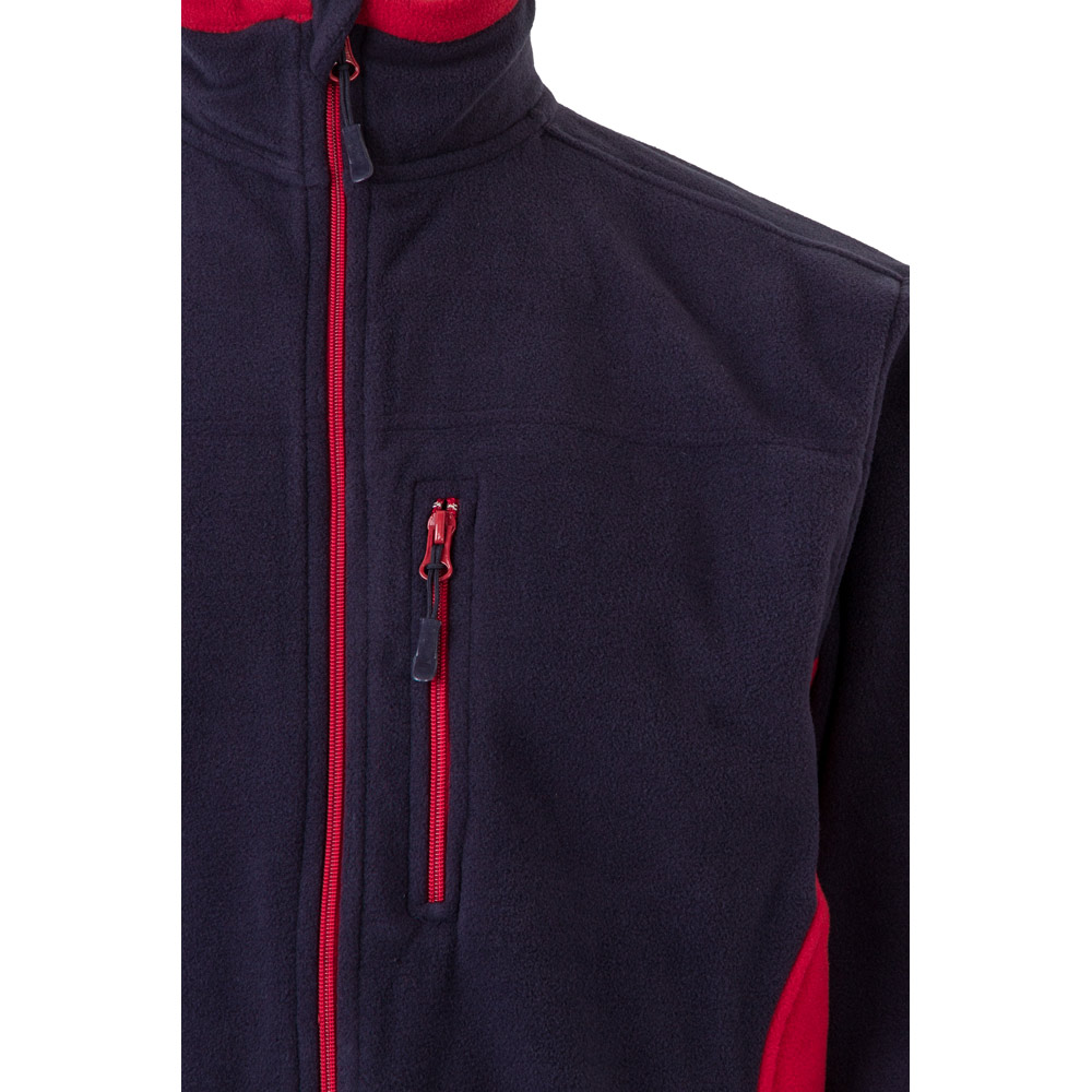 VL GERAS. Two-tone fleece jacket (220g/m²) in polyester (100%)
