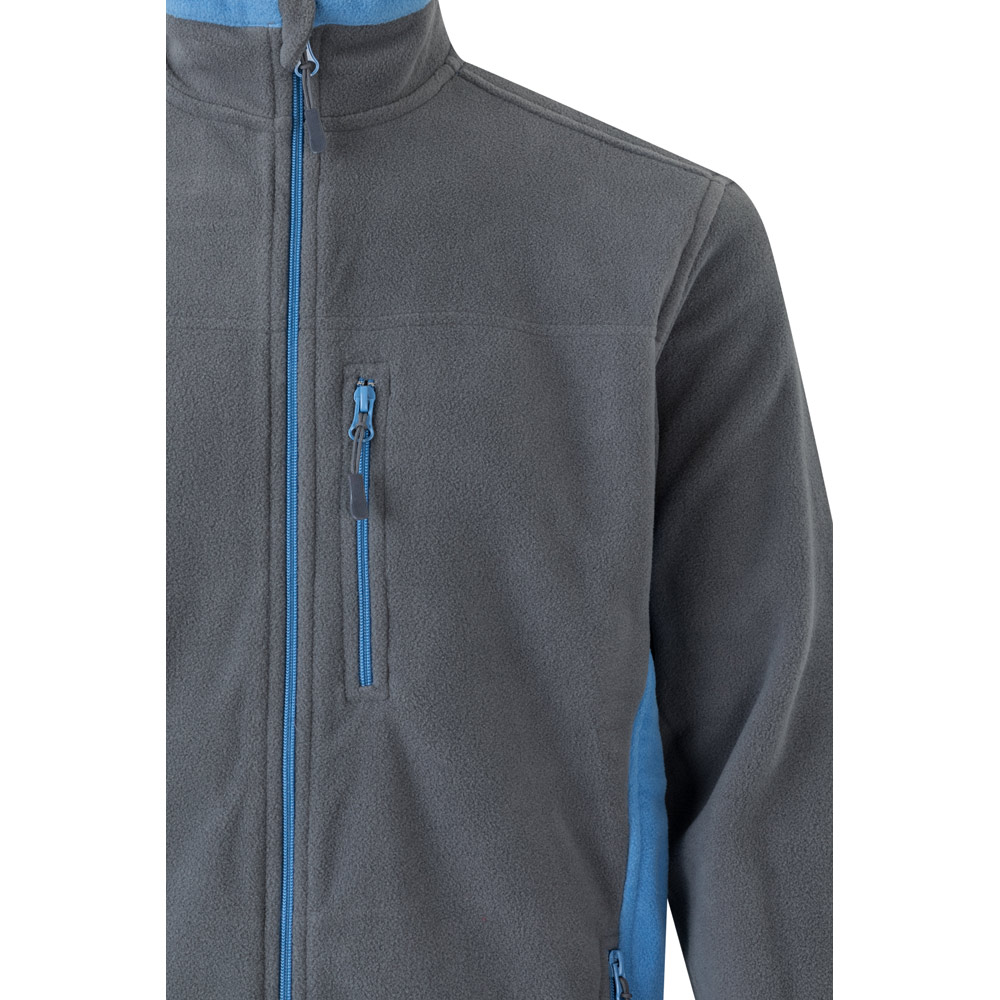 VL GERAS. Two-tone fleece jacket (220g/m²) in polyester (100%)