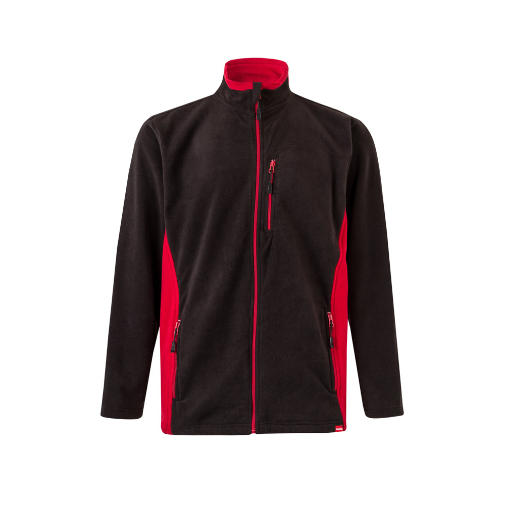 VL GERAS. Two-tone fleece jacket (220g/m²) in polyester (100%)