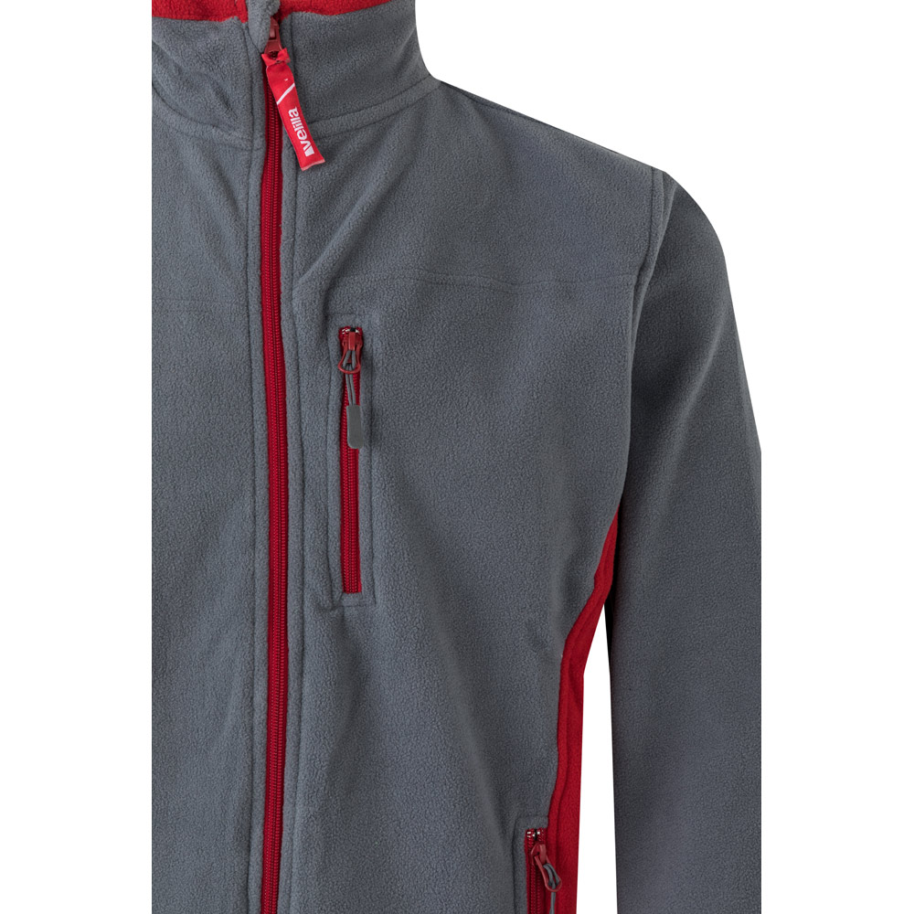 VL GERAS. Two-tone fleece jacket (220g/m²) in polyester (100%)