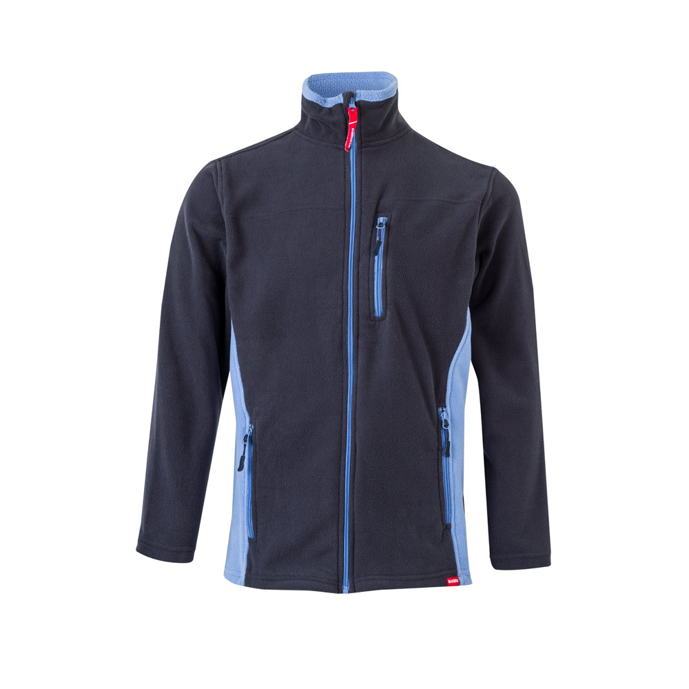VL GERAS. Two-tone fleece jacket (220g/m²) in polyester (100%)