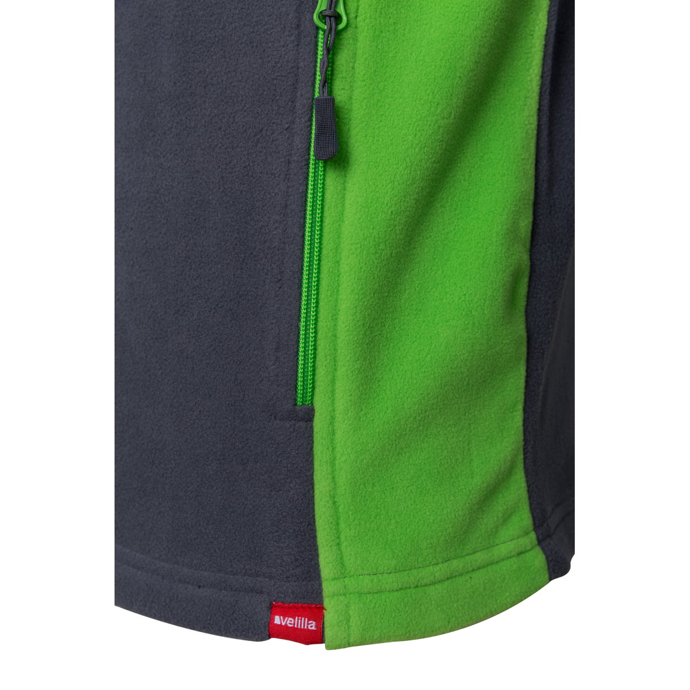 VL GERAS. Two-tone fleece jacket (220g/m²) in polyester (100%)