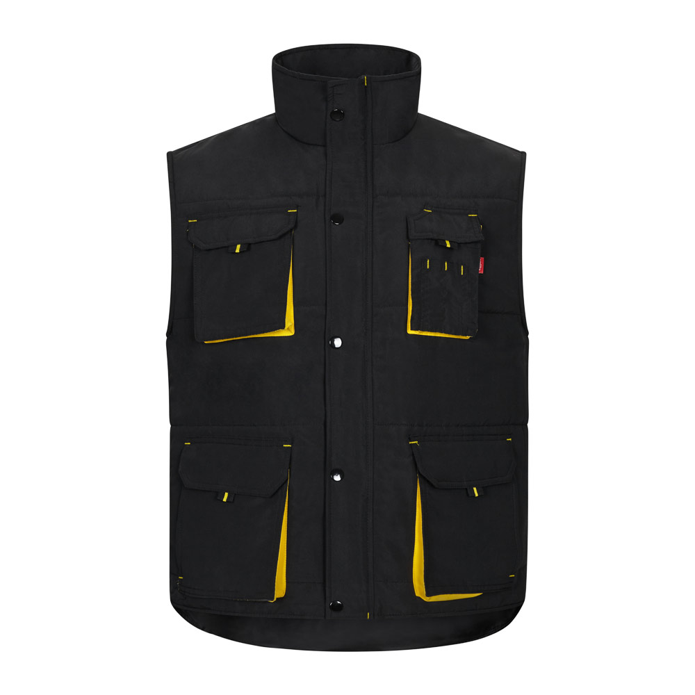 VL NERGAL. Padded vest, two-tone, multi-pocket (120g/m²), in polyester (100%)