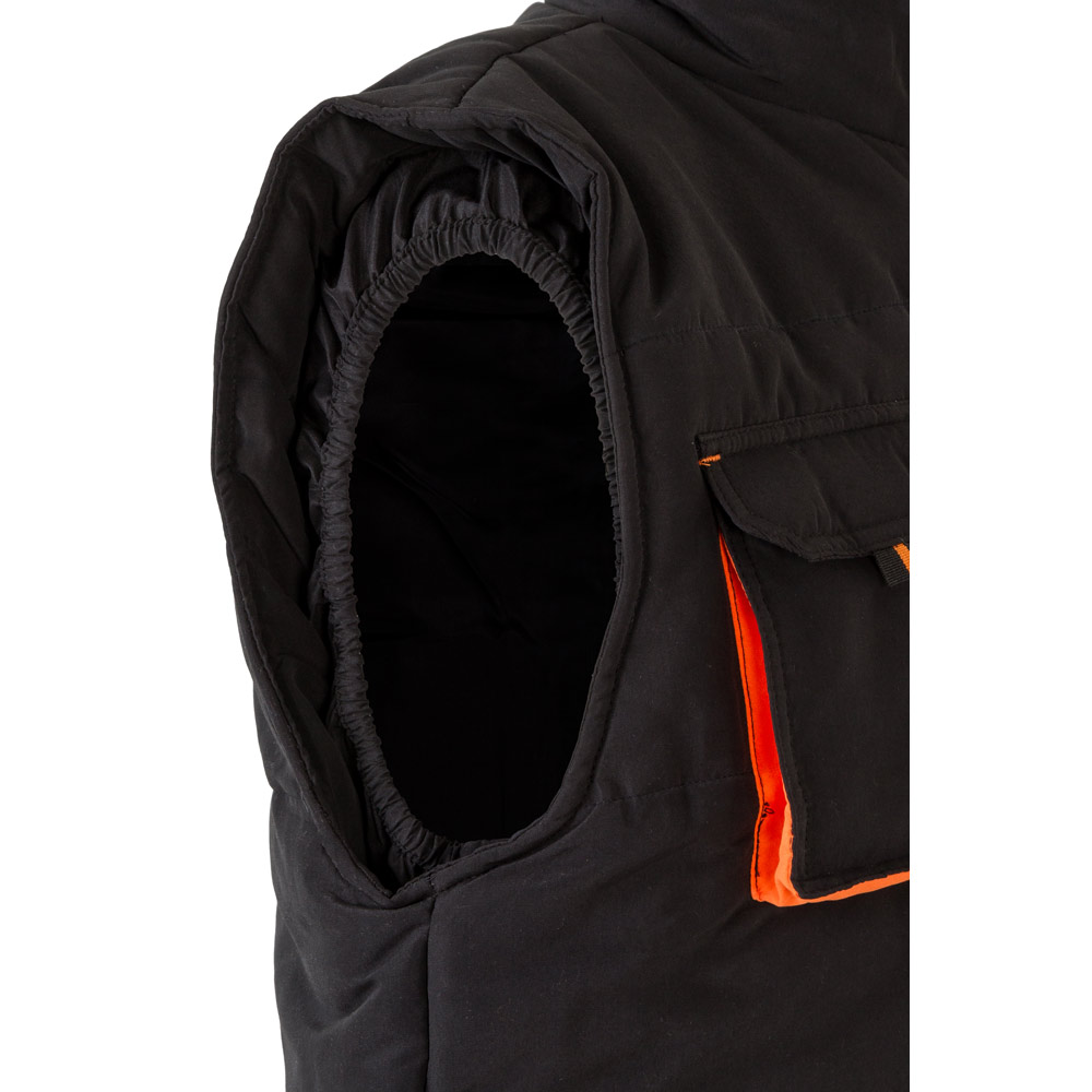 VL NERGAL. Padded vest, two-tone, multi-pocket (120g/m²), in polyester (100%)