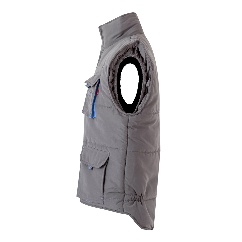 VL NERGAL. Padded vest, two-tone, multi-pocket (120g/m²), in polyester (100%)