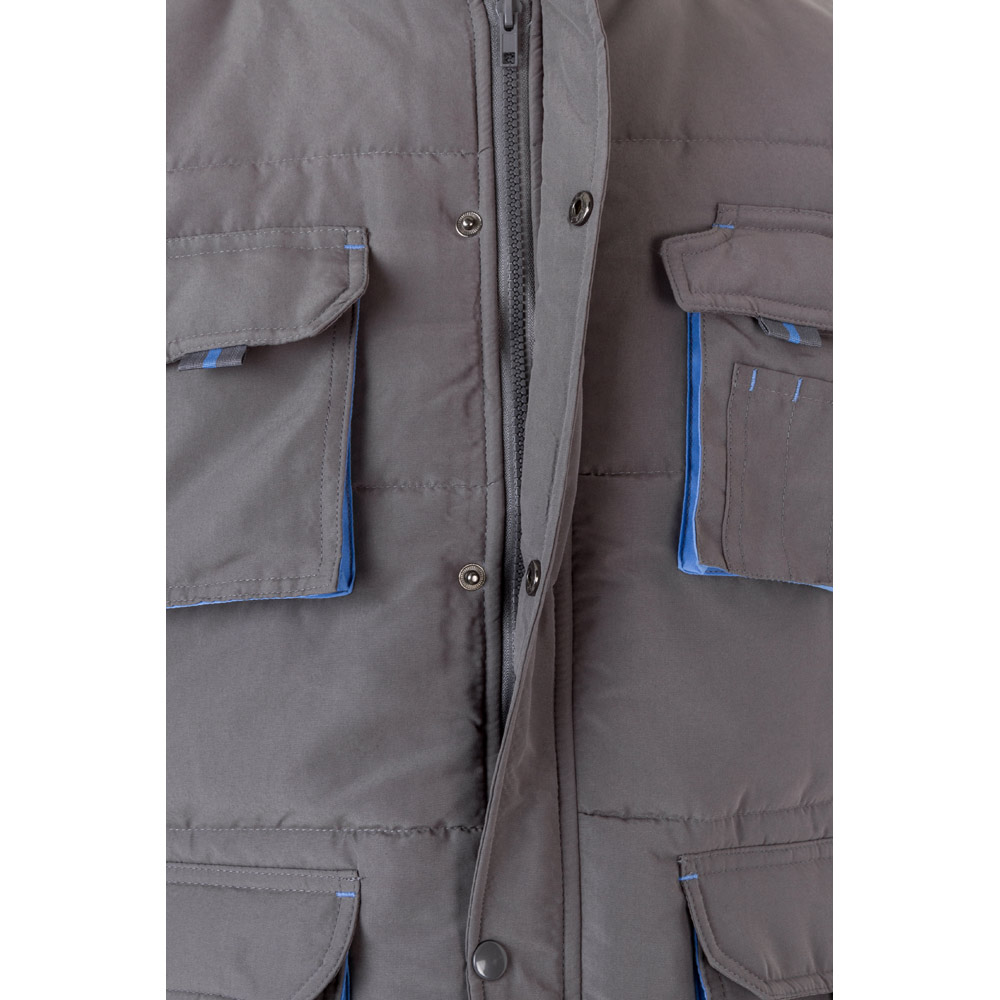 VL NERGAL. Padded vest, two-tone, multi-pocket (120g/m²), in polyester (100%)