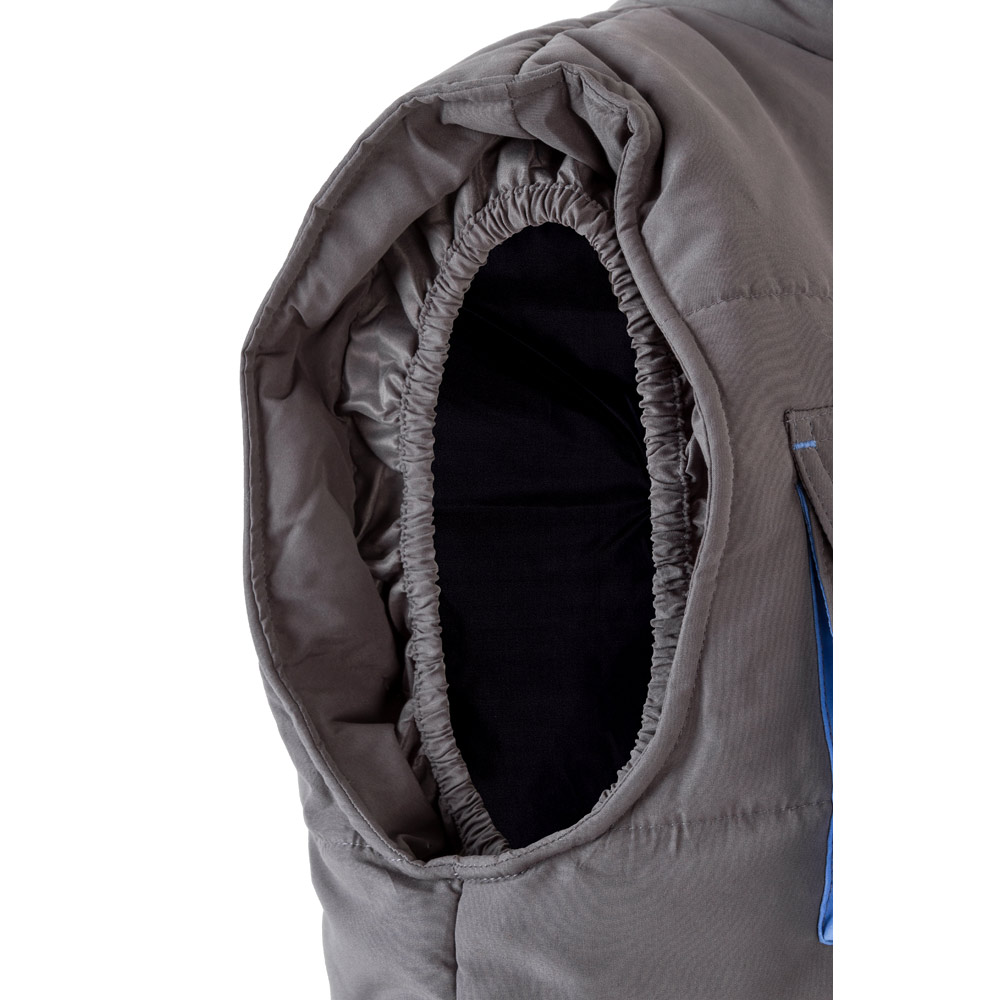 VL NERGAL. Padded vest, two-tone, multi-pocket (120g/m²), in polyester (100%)