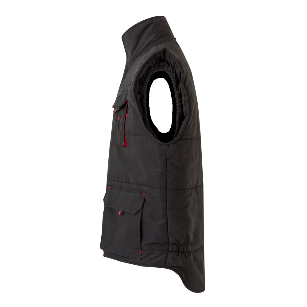 VL NERGAL. Padded vest, two-tone, multi-pocket (120g/m²), in polyester (100%)