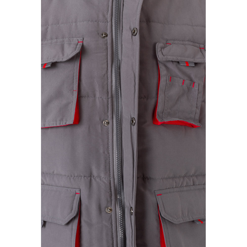 VL NERGAL. Padded vest, two-tone, multi-pocket (120g/m²), in polyester (100%)