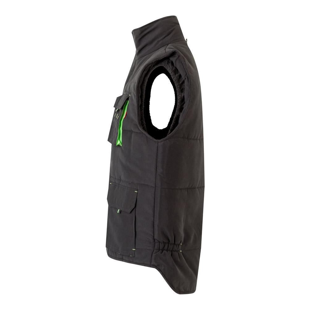 VL NERGAL. Padded vest, two-tone, multi-pocket (120g/m²), in polyester (100%)