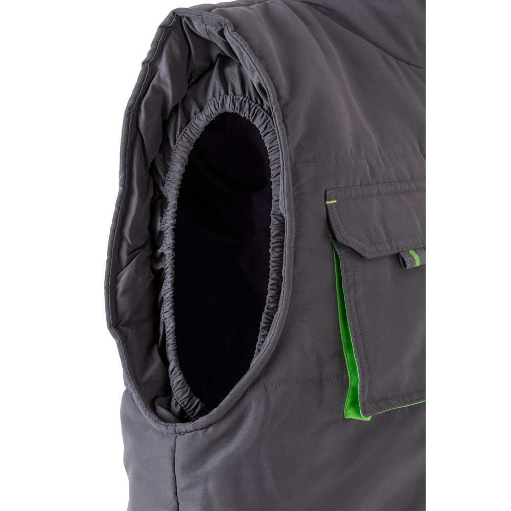 VL NERGAL. Padded vest, two-tone, multi-pocket (120g/m²), in polyester (100%)