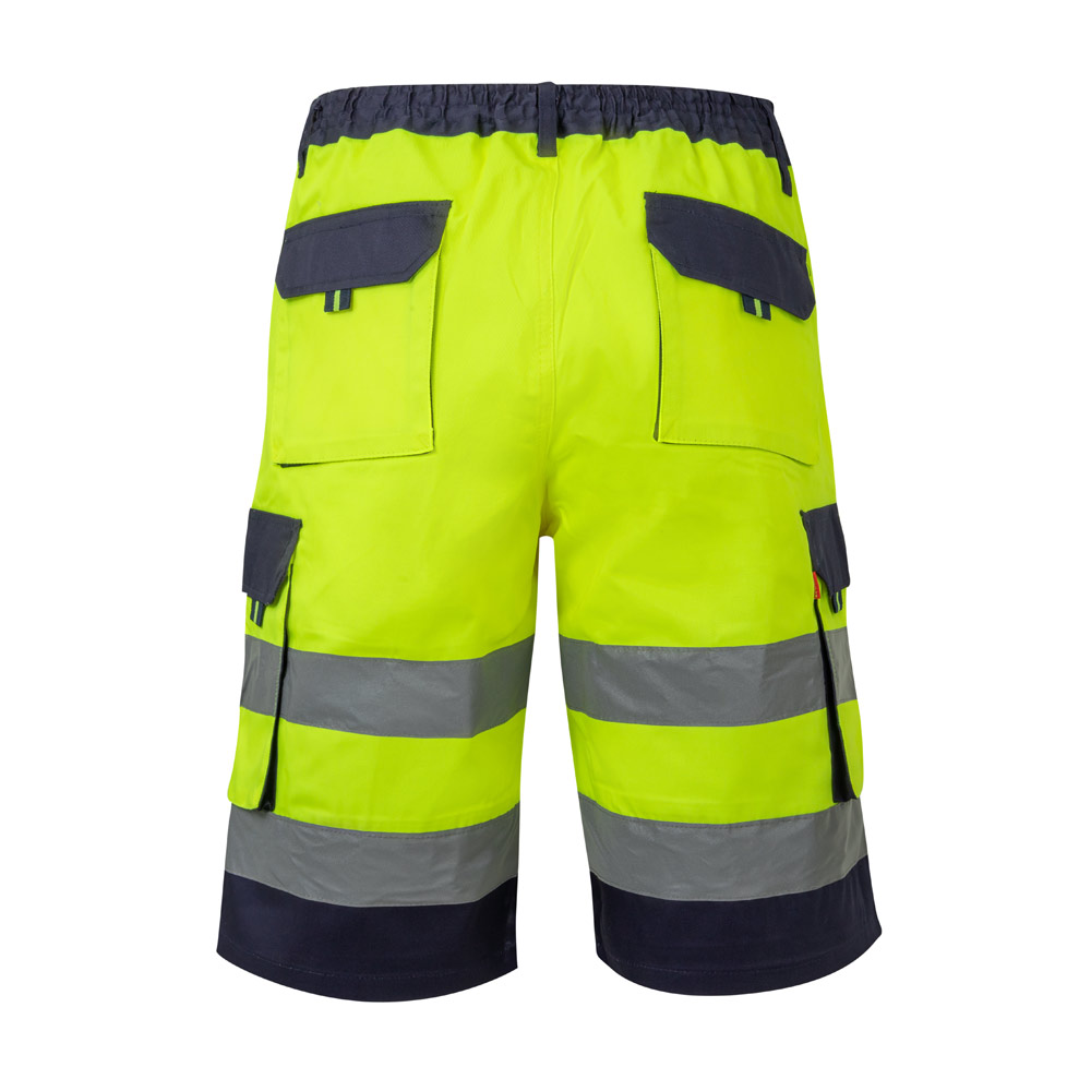 VL HADES. Two-tone multi-pocket Bermuda shorts (210g/m²), in cotton (20%) and polyester (80%)