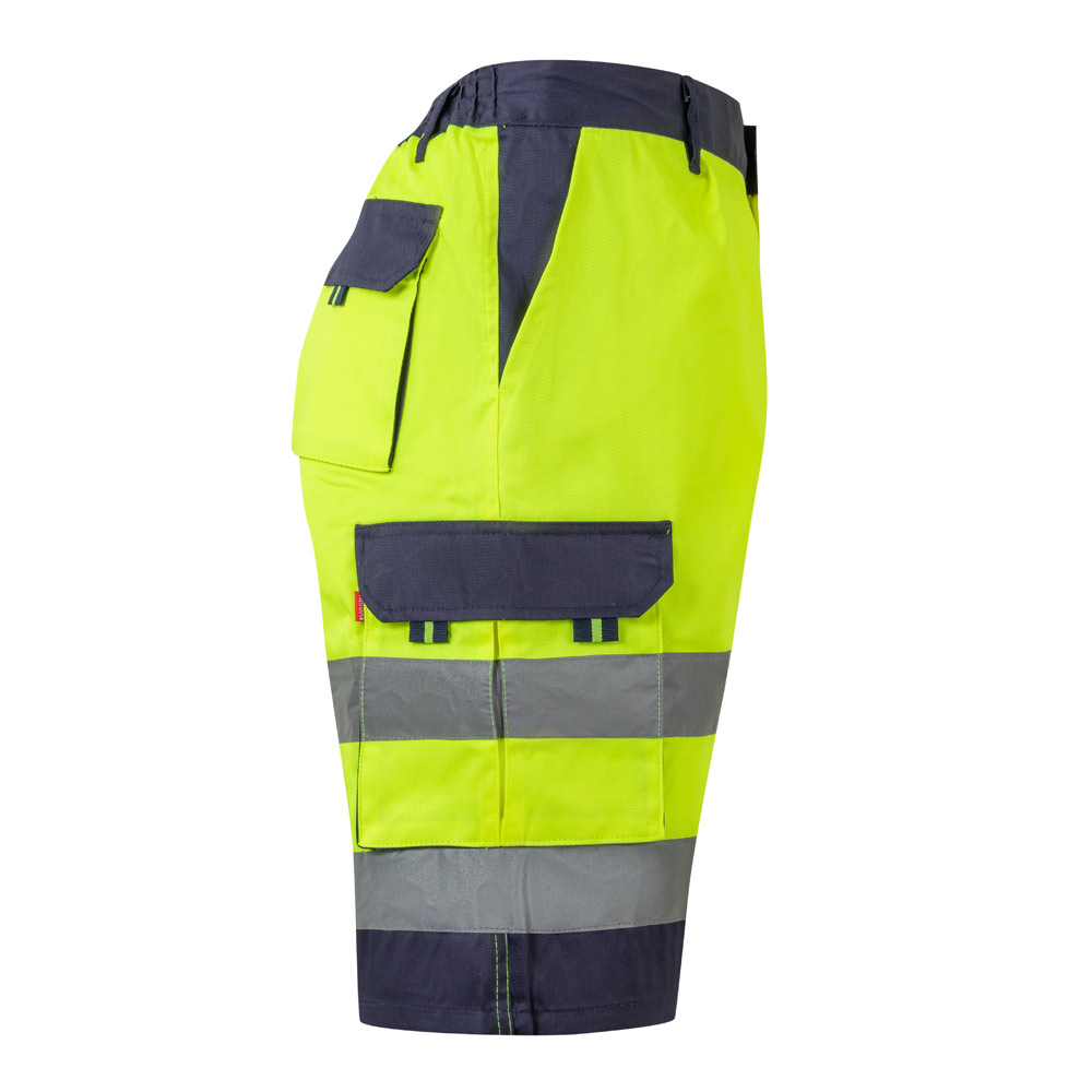 VL HADES. Two-tone multi-pocket Bermuda shorts (210g/m²), in cotton (20%) and polyester (80%)