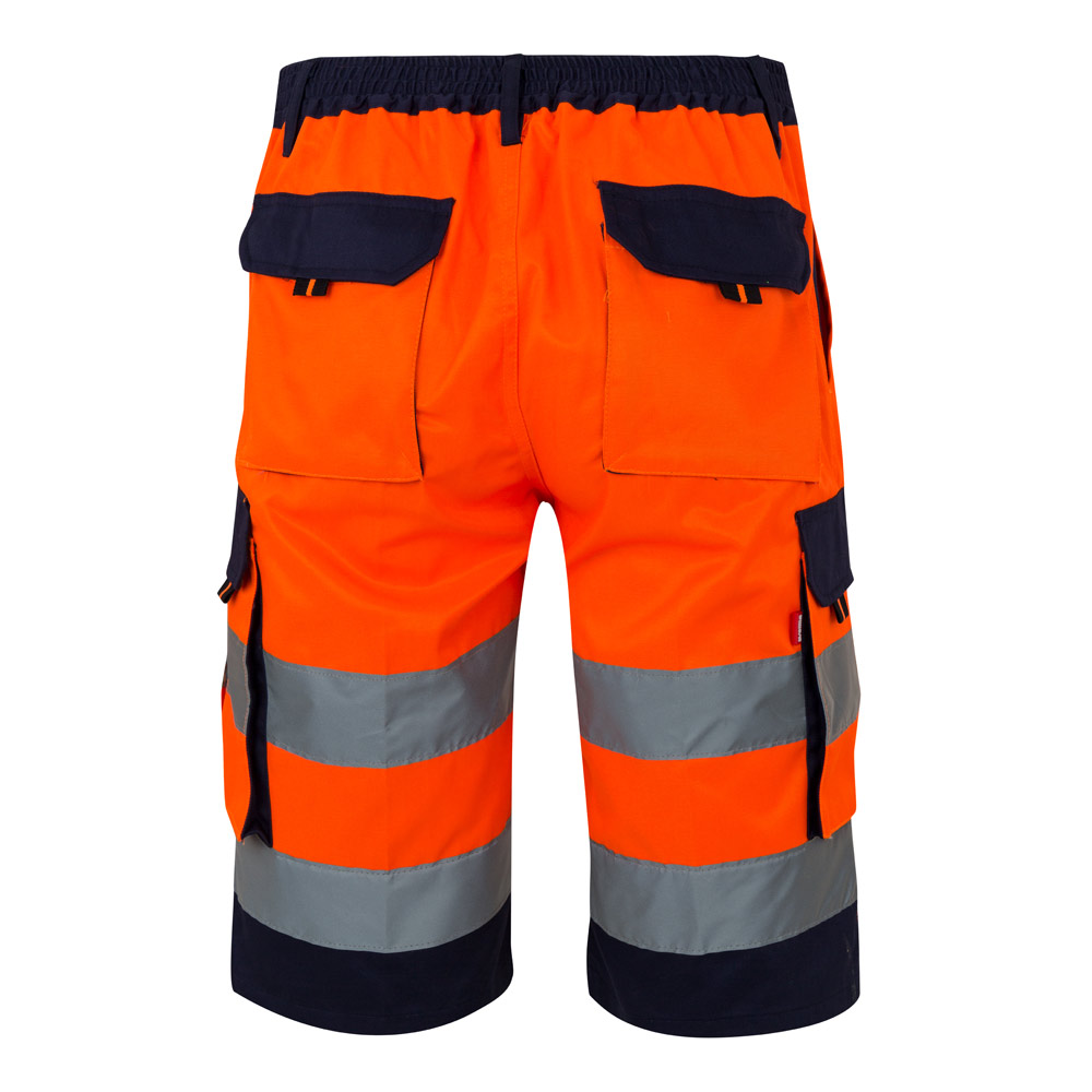 VL HADES. Two-tone multi-pocket Bermuda shorts (210g/m²), in cotton (20%) and polyester (80%)